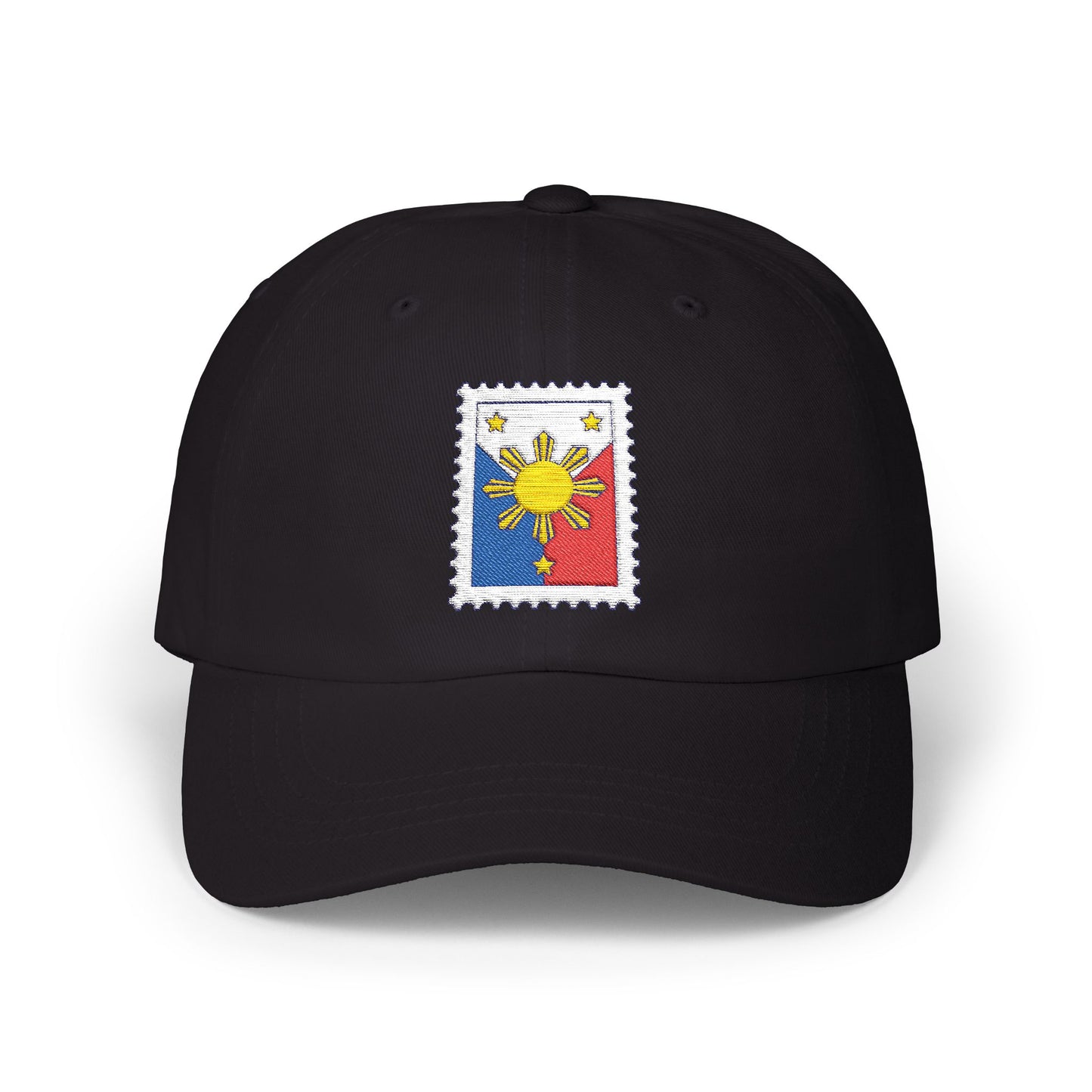 Classic Dad Cap with Philippine Stamp Design, Filipino Heritage Hat, Casual Summer Accessory, Gift for Dads, Unisex Cap