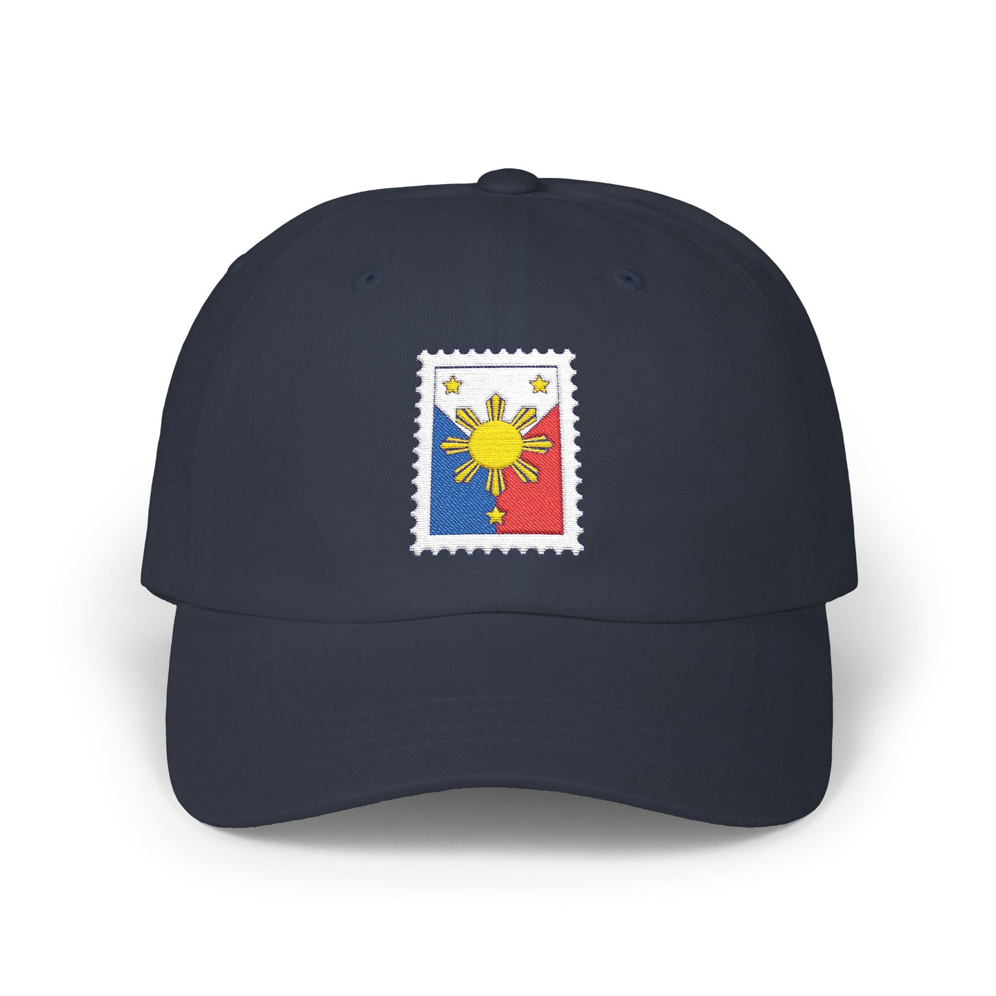 Classic Dad Cap with Philippine Stamp Design, Filipino Heritage Hat, Casual Summer Accessory, Gift for Dads, Unisex Cap
