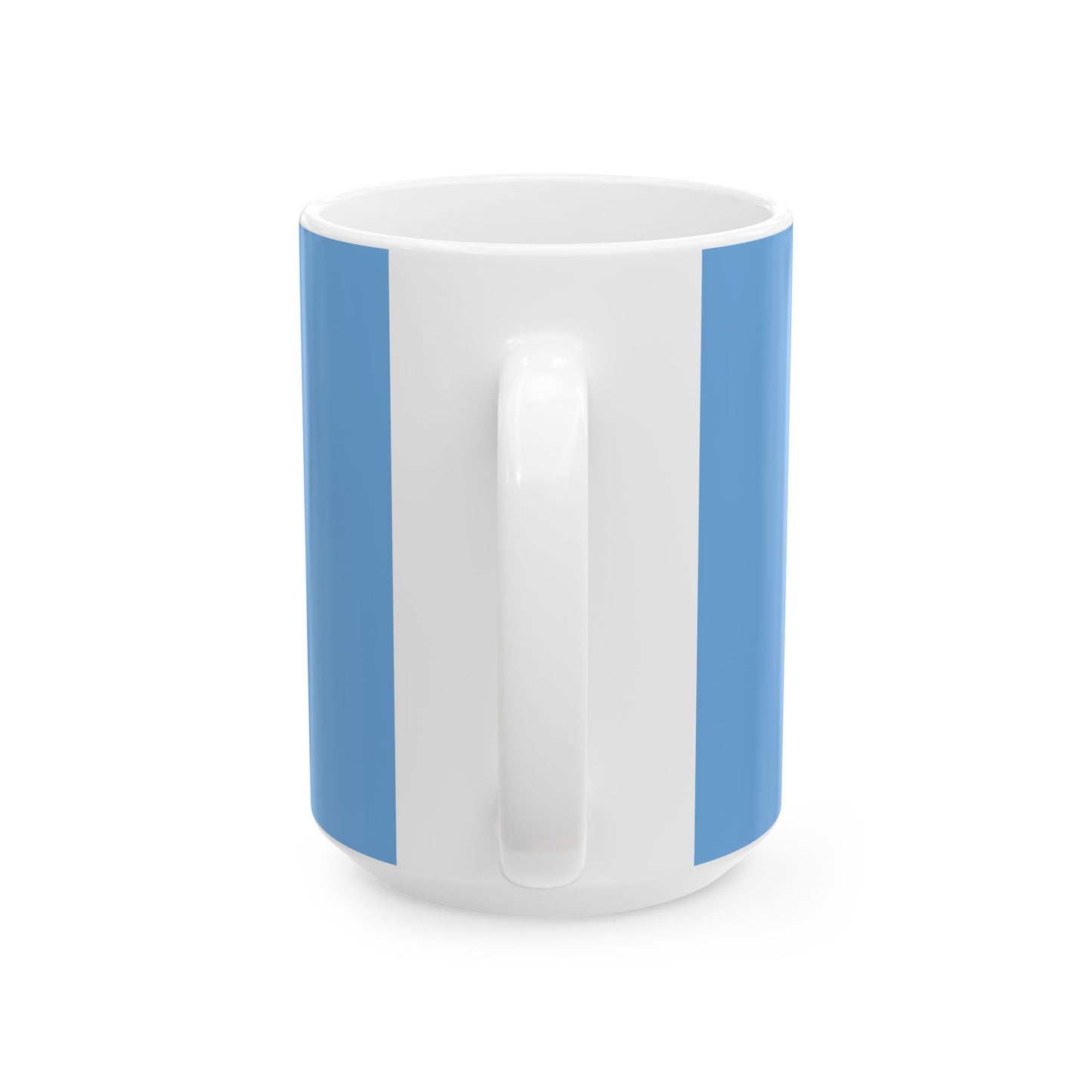 Colorful Floral Ceramic Mug - "Nanay, Heart of the Bahay"- Light Blue