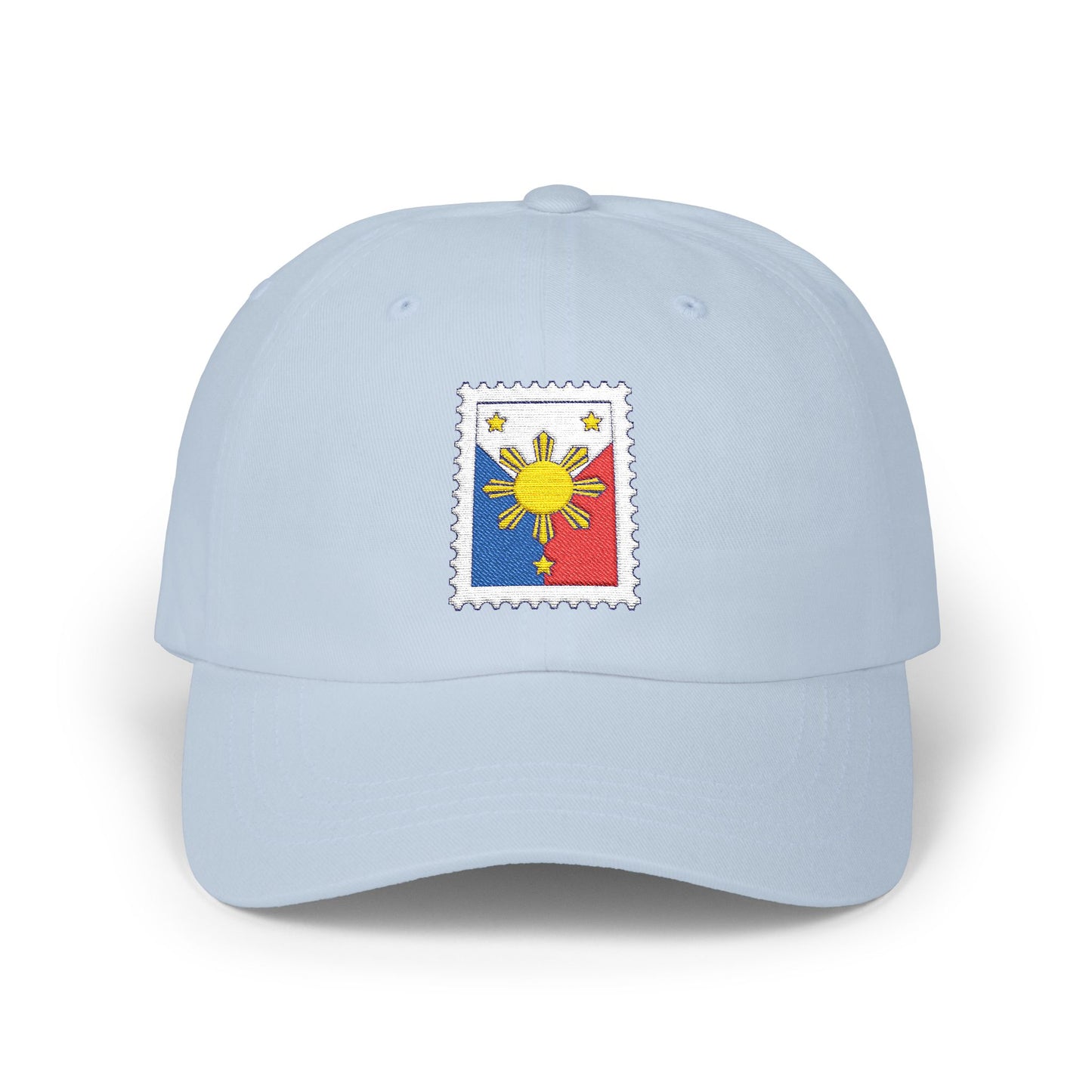 Classic Dad Cap with Philippine Stamp Design, Filipino Heritage Hat, Casual Summer Accessory, Gift for Dads, Unisex Cap